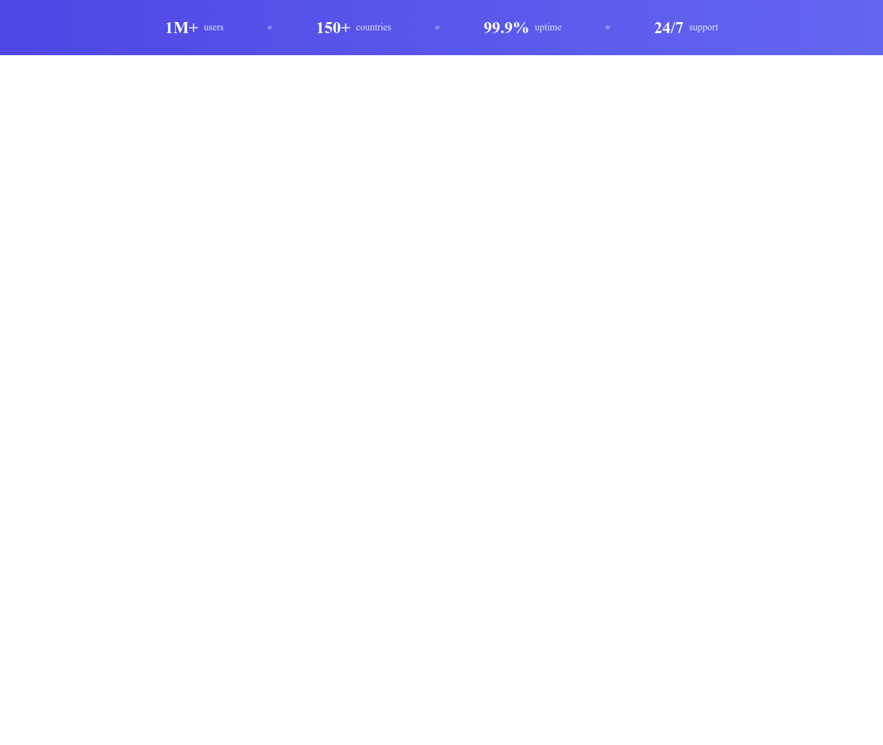 Screenshot of Stats Inline Banner template
