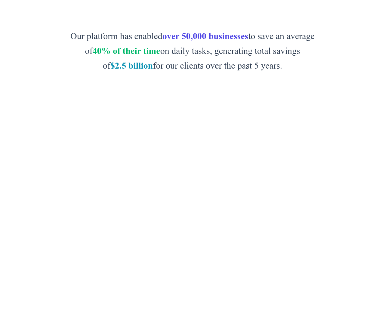 Screenshot of Stats Inline Highlight template