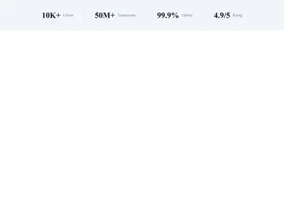 Screenshot of Stats Inline Row template