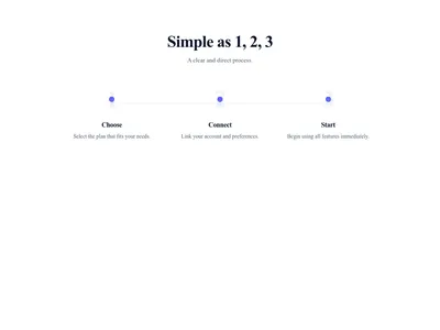 Screenshot of Steps Horizontal Minimal template