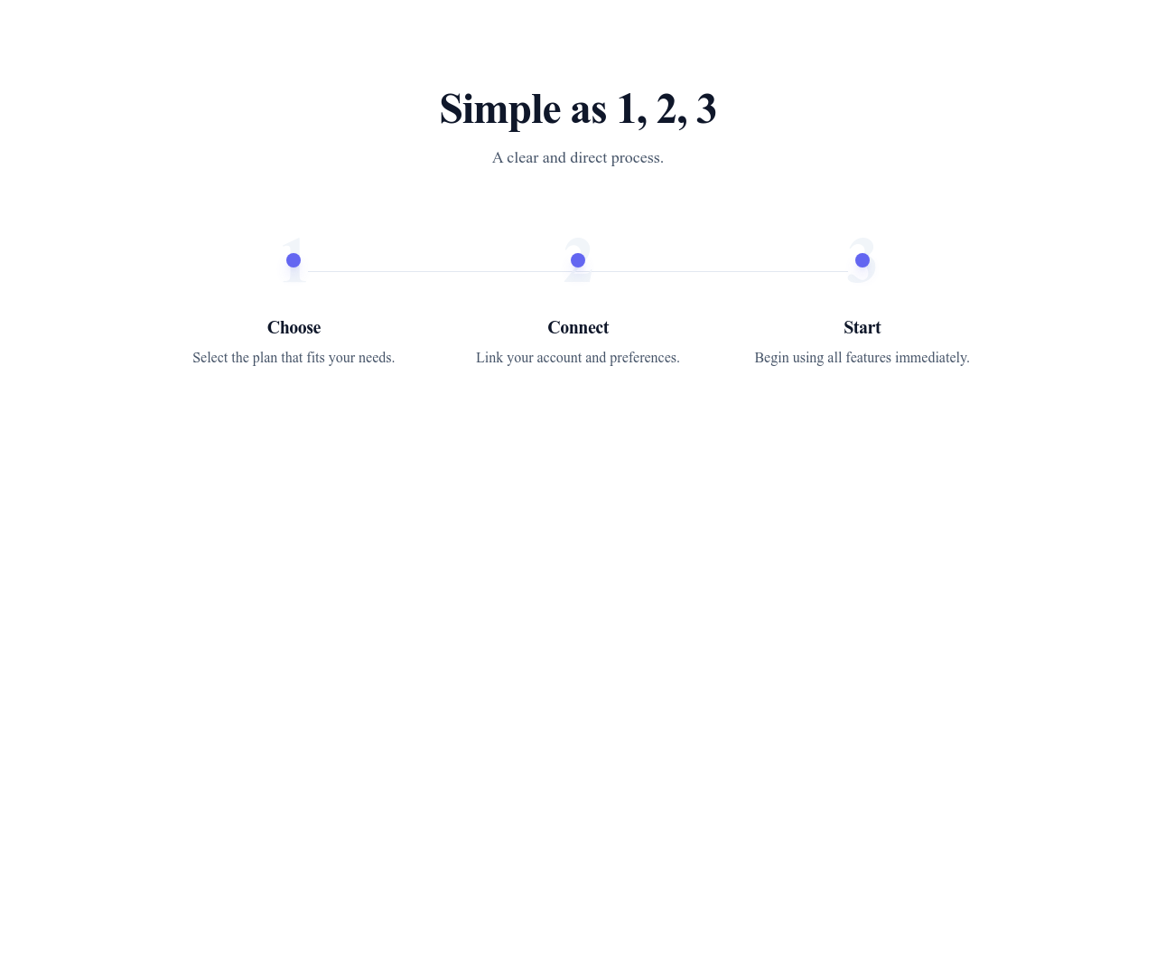 Screenshot of Steps Horizontal Minimal template