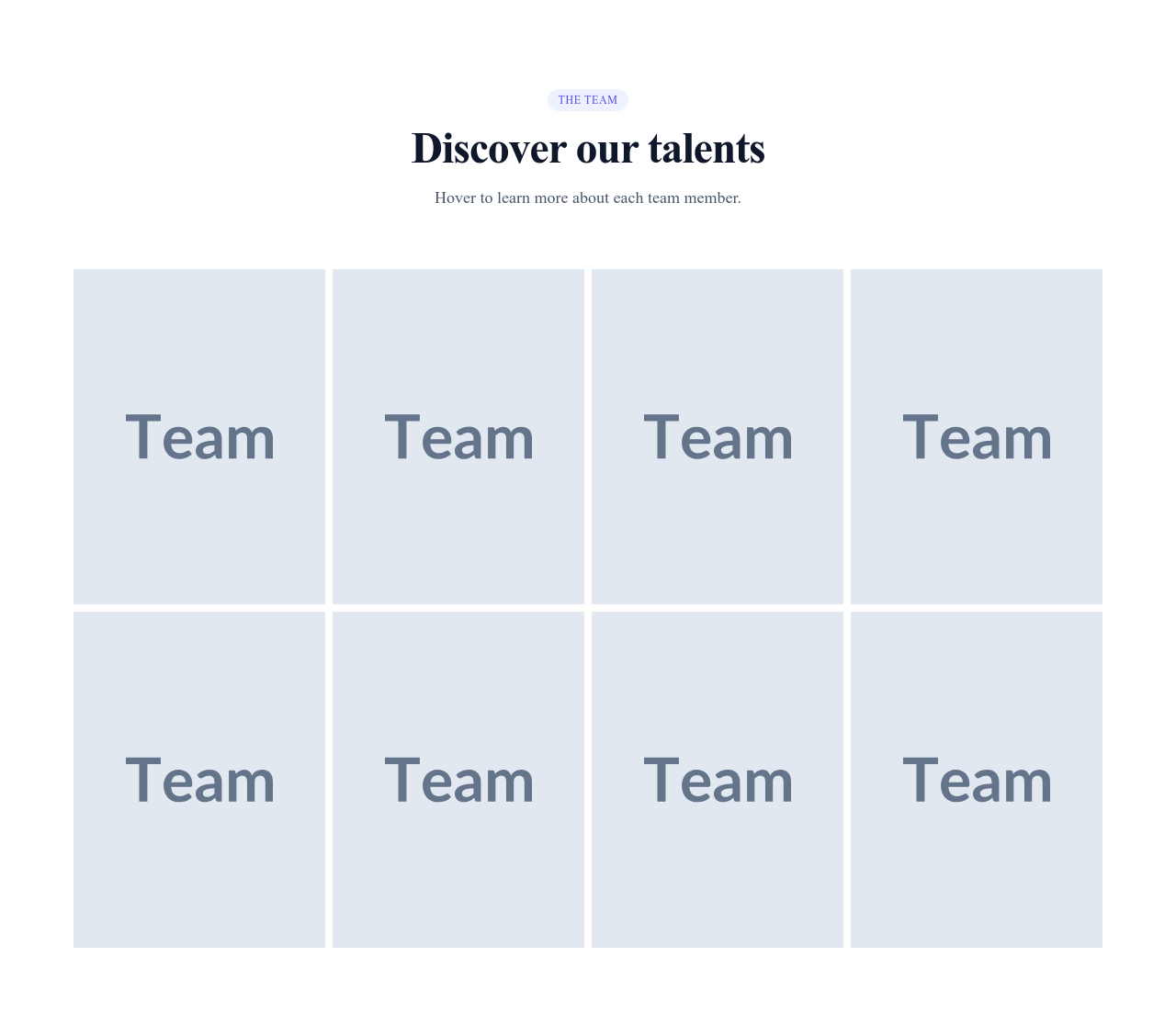 Screenshot of Team Grid Overlay template