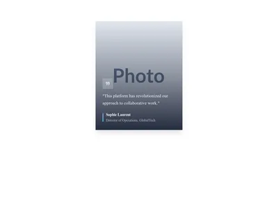 Screenshot of Testimonial Card Photo Large template