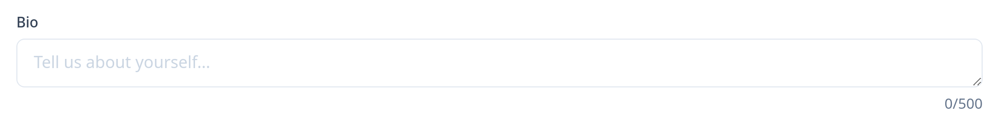 Screenshot of Textarea Counter template