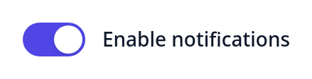 Screenshot of Toggle Label template