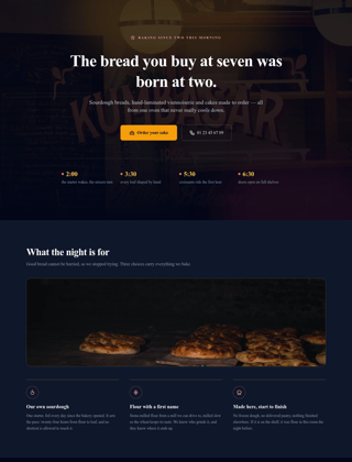 Bakery module, night design