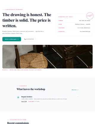 Craftsman module, editorial design