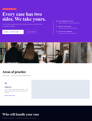 Law firm module, colour design