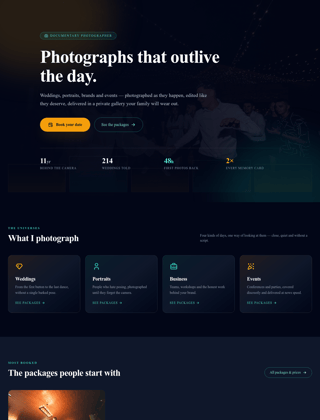 Photographer module, night design