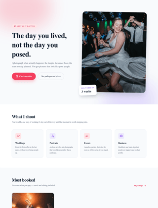 Photographer module, colour design