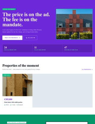 Real estate module, colour design