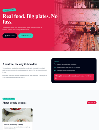 Restaurant module, colour design