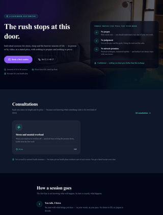 Therapist module, night design