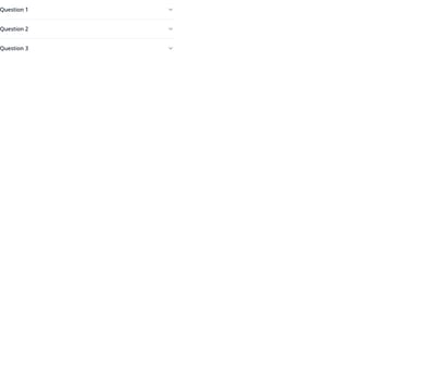 Screenshot of Accordion Basic template