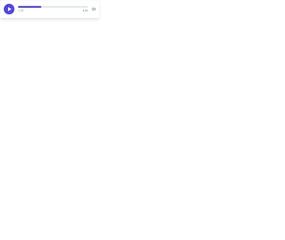 Screenshot of Audio Player template