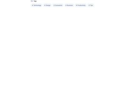 Screenshot of Blog Tags template