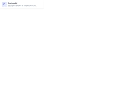 Screenshot of Card Feature Icon Left template