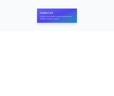 Screenshot of Card Gradient template