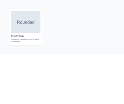 Screenshot of Card Image Rounded template