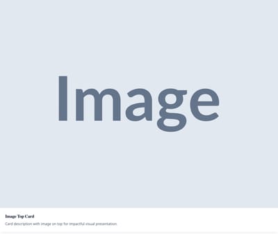 Screenshot of Card Image Top template
