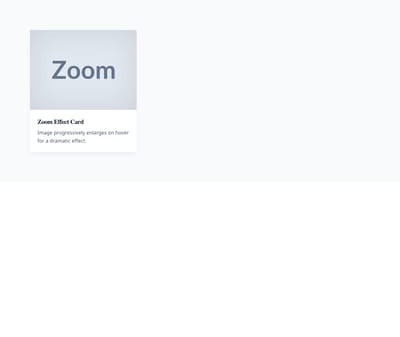Screenshot of Card Image Zoom Hover template