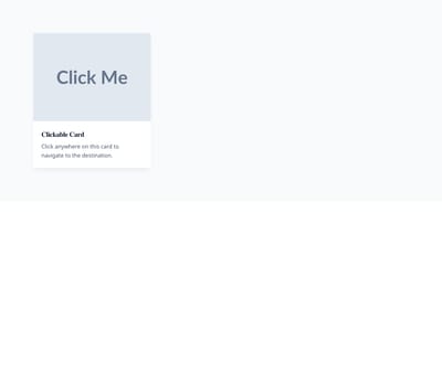 Screenshot of Card Link template