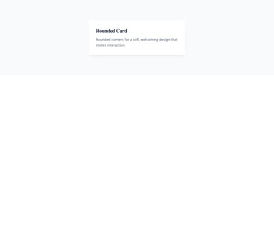 Screenshot of Card Rounded template