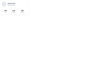 Screenshot of Card User Stats template