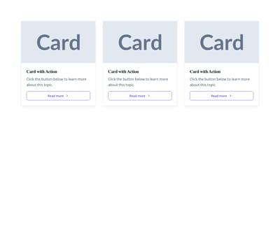 Screenshot of Cards with CTA template