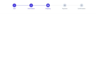 Screenshot of Checkout Progress Steps template