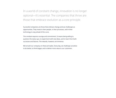 Screenshot of Content Text Lead template