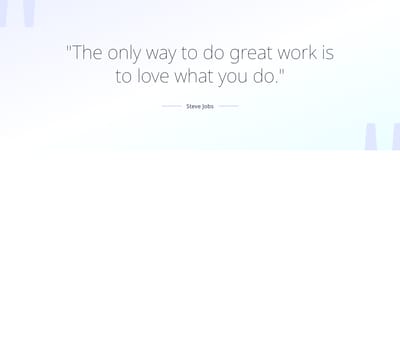 Screenshot of Content Text Quote Large template