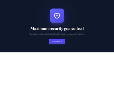Screenshot of CTA Large Icon template