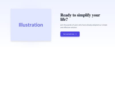 Screenshot of CTA Illustration template