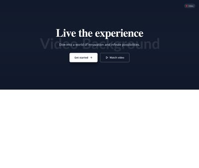 Screenshot of CTA Video Background template