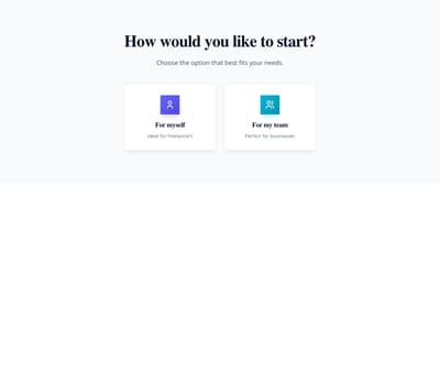 Screenshot of CTA Two Buttons template
