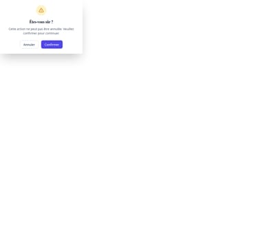 Screenshot of Dialog Confirm template