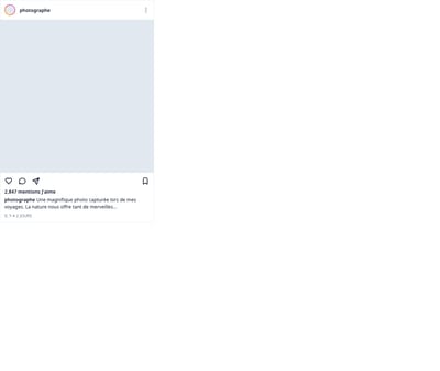 Screenshot of Embed Instagram template