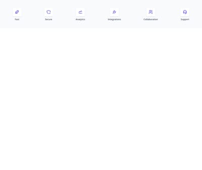 Screenshot of Features Inline Icons template