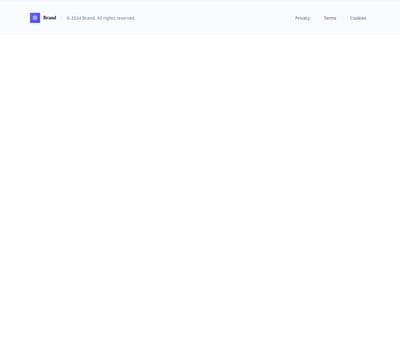 Screenshot of Footer Simple template