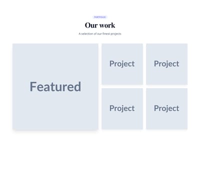 Screenshot of Gallery Featured template