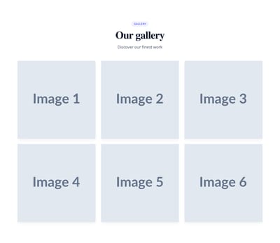 Screenshot of Gallery Grid 3 Columns template