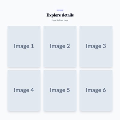 Screenshot of Gallery Hover Info template