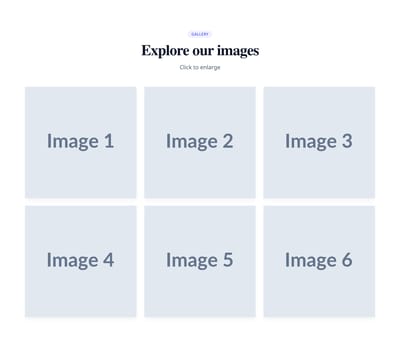 Screenshot of Gallery Lightbox template