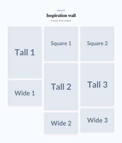Screenshot of Gallery Masonry template