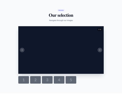 Screenshot of Gallery Thumbnails template