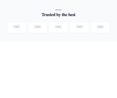 Screenshot of Grid 5 Columns template