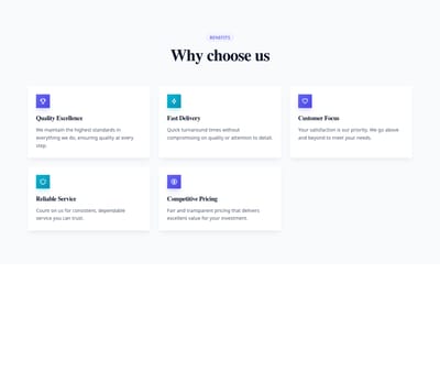 Screenshot of Grid Auto Fit template