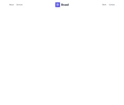 Screenshot of Header Centered Logo template
