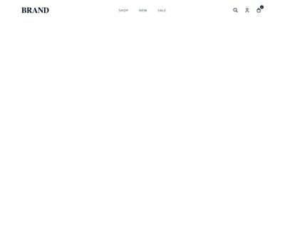 Screenshot of Header E-commerce Minimal template